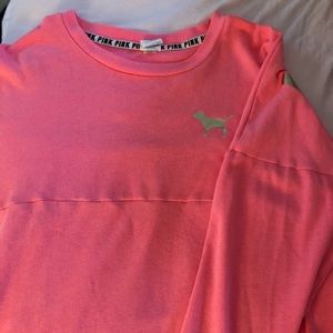 Pink brand, L pink and silver sweater/sweatshirt